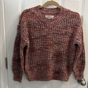 LOFT Marled Knit Women's Sweater - Red and Pink